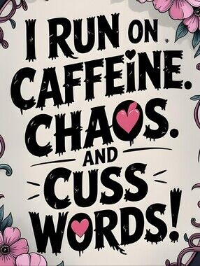 I Run On Caffeine Chaos and Cuss Words!!!!